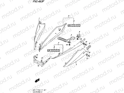 483F - UNDER COWLING (GSX-S1000AZUFL9 E21)
