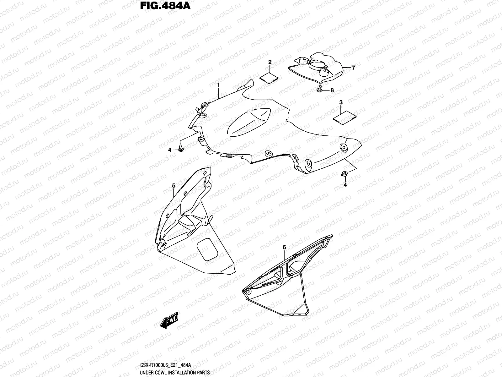 484A - UNDER COWL INSTALLATION PARTS
