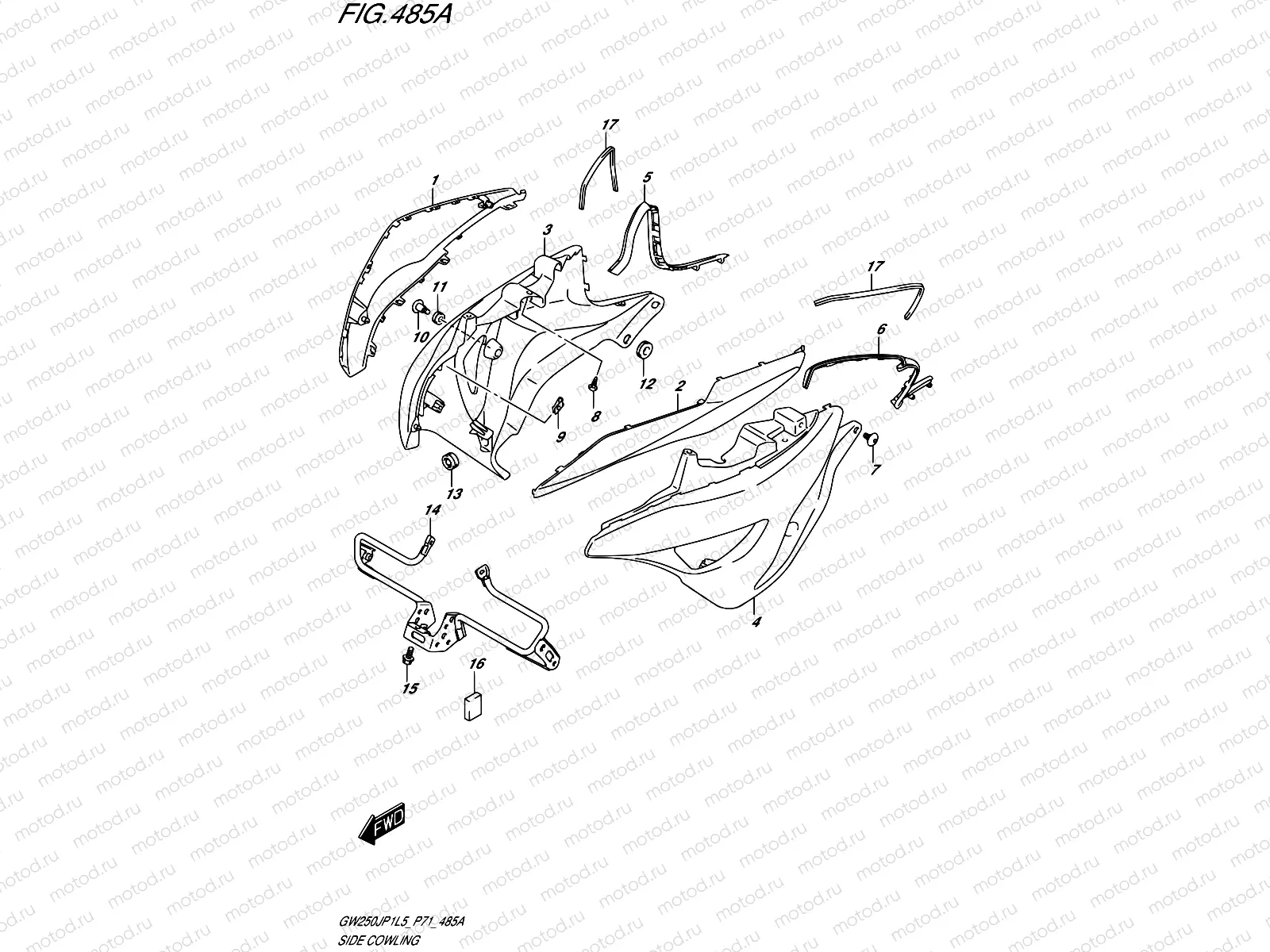 485A - SIDE COWLING