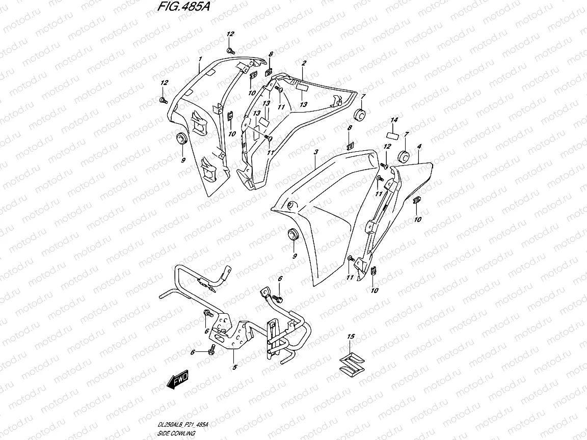 485A - SIDE COWLING