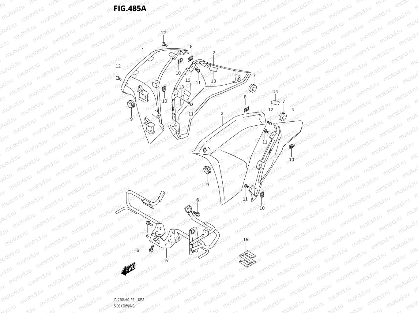 485A - SIDE COWLING