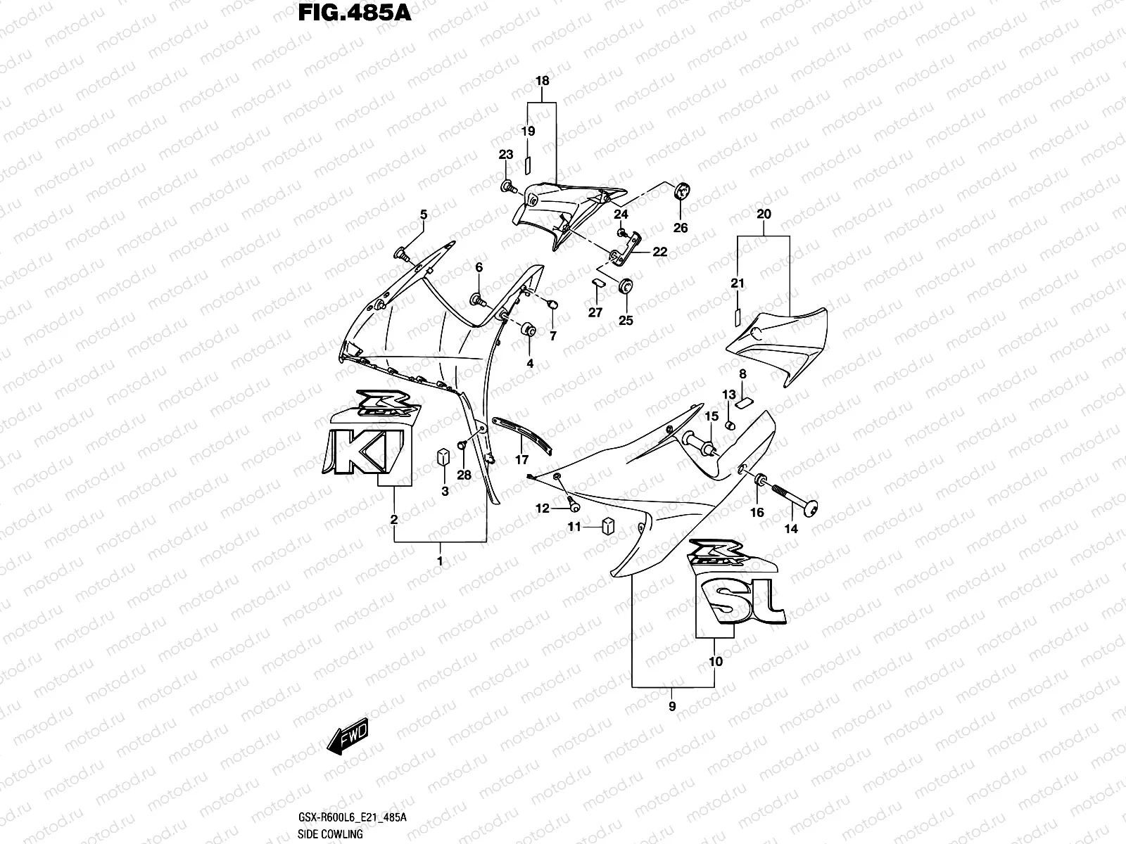 485A - SIDE COWLING (YSF)