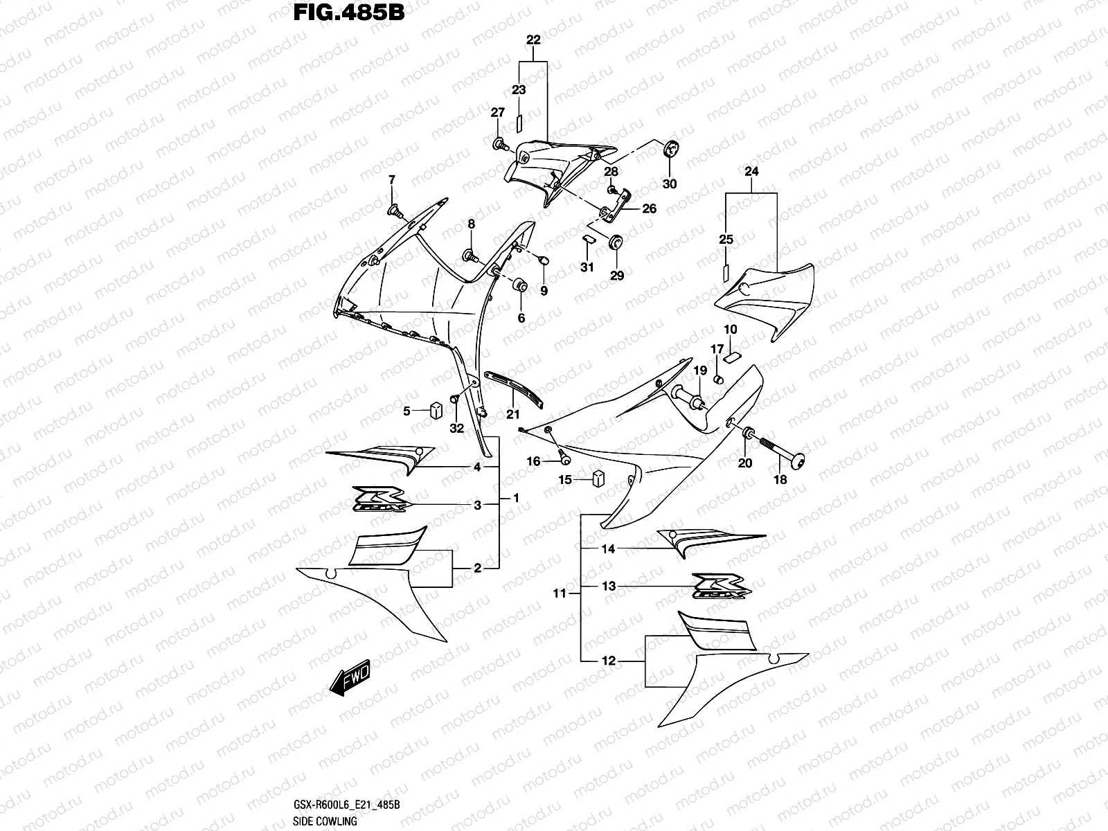 485B - SIDE COWLING (AJP)