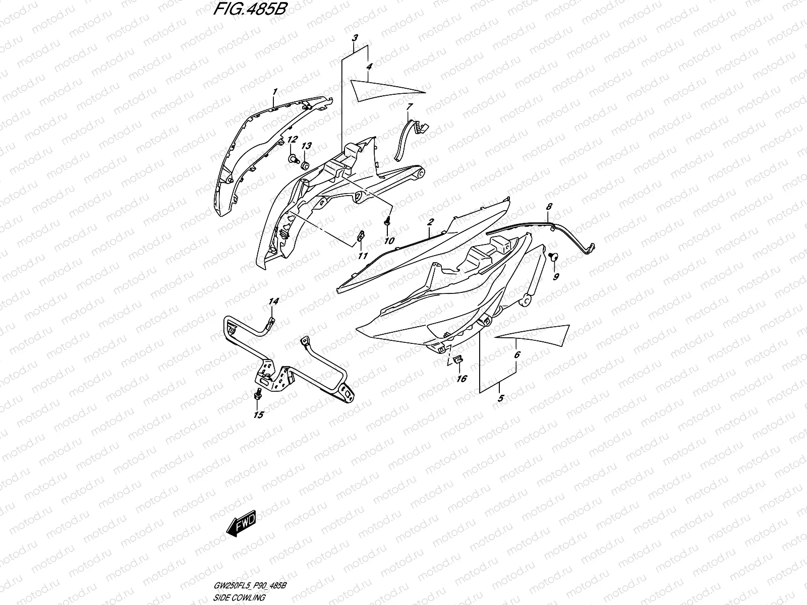 485B - SIDE COWLING (FOR AGQ)