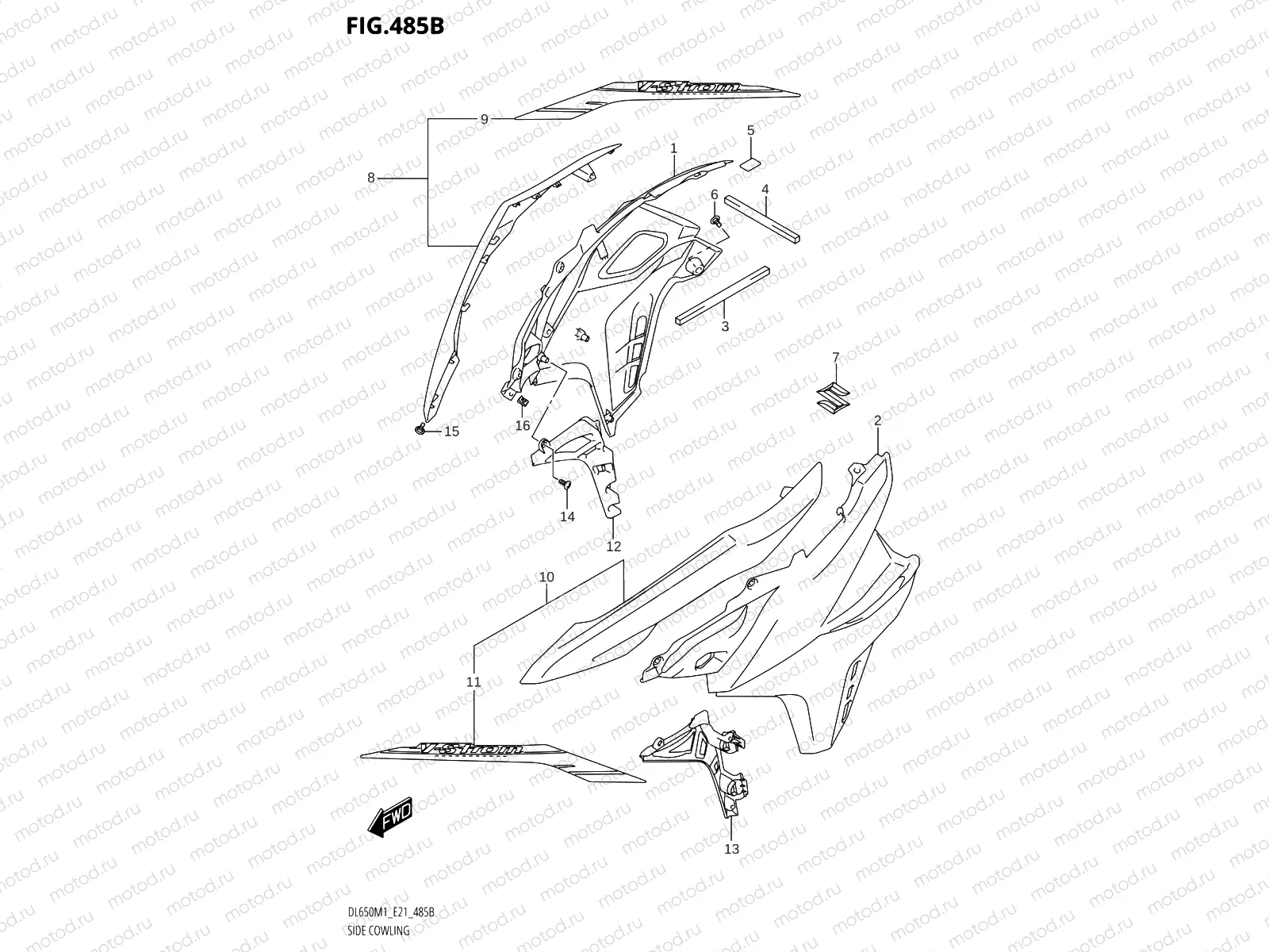 485B - SIDE COWLING XT