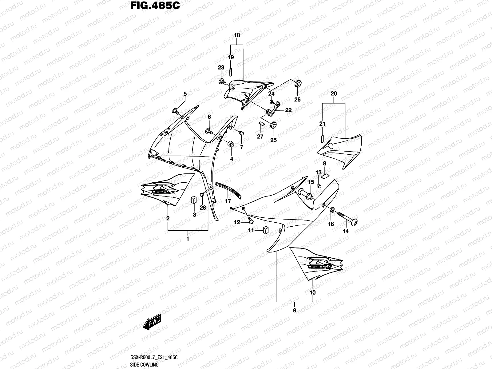 485C - SIDE COWLING (KGK)