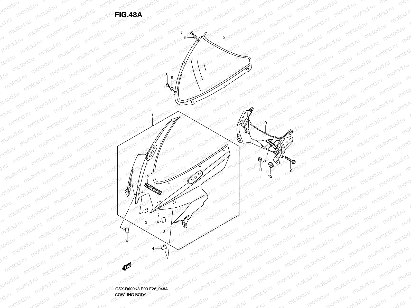 48A - COWLING BODY (MODEL K9)