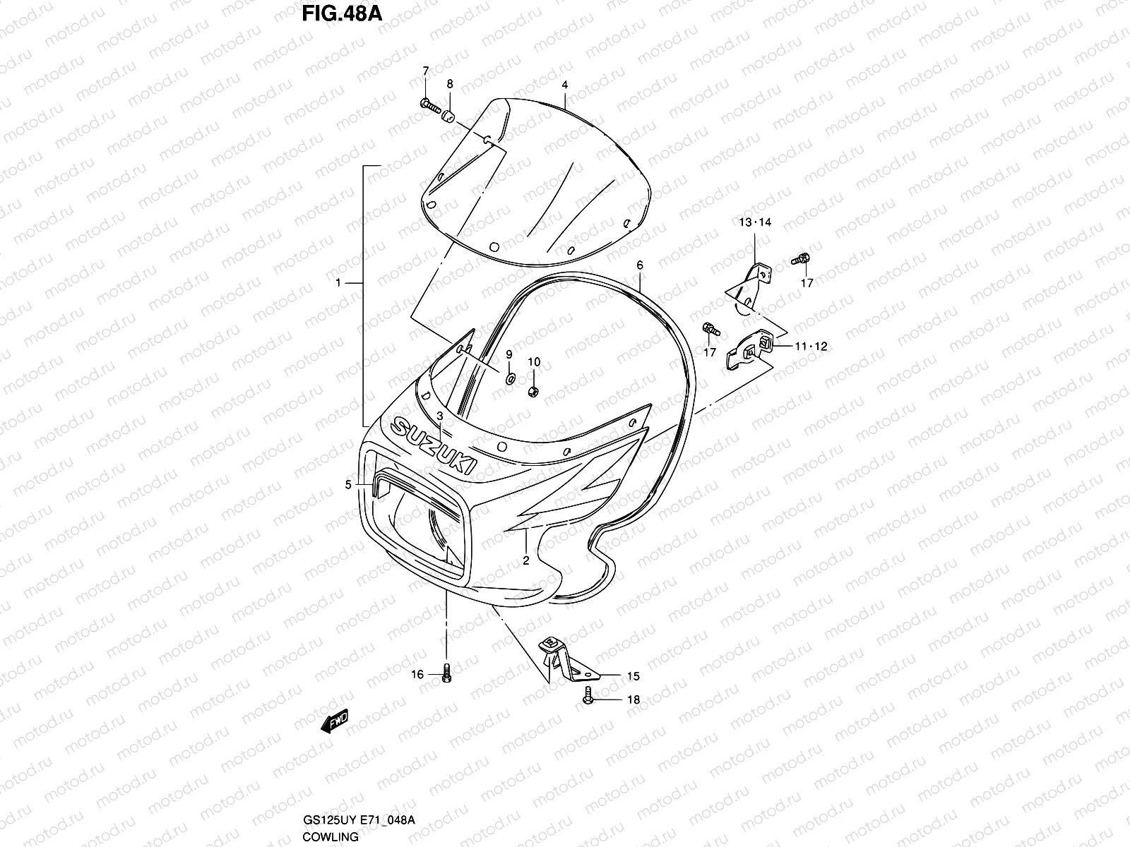 48A - COWLING (MODEL Y/K1)