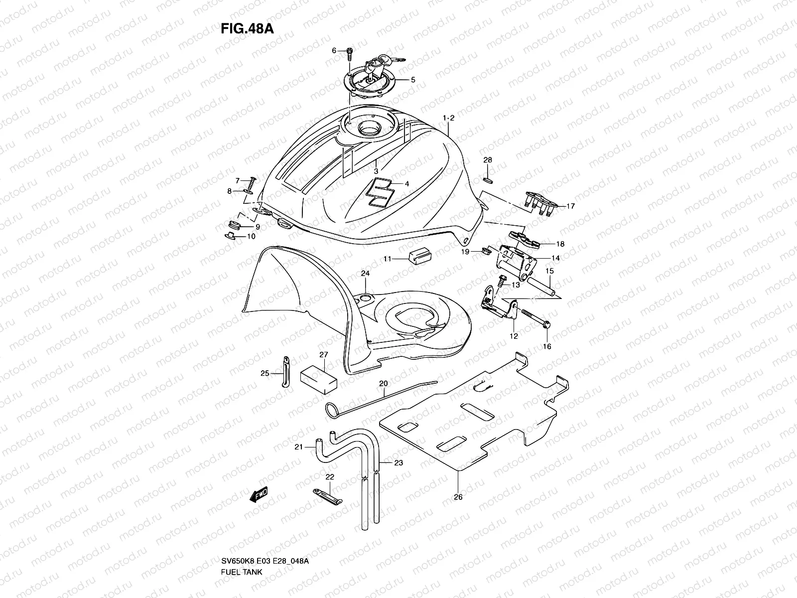 48A - FUEL TANK (MODEL K9)