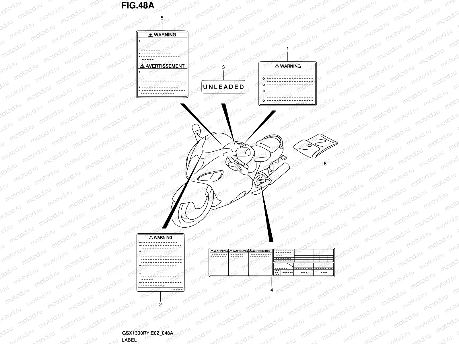 48A - LABEL (MODEL K1/K2/K3)