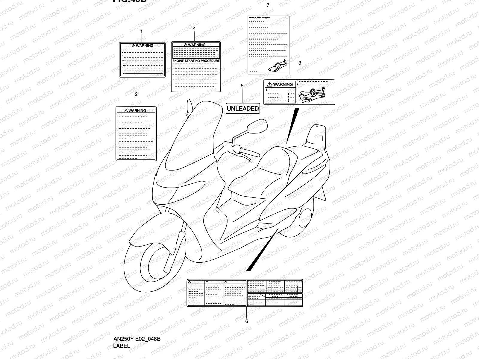48B - LABEL (MODEL K1/K2)