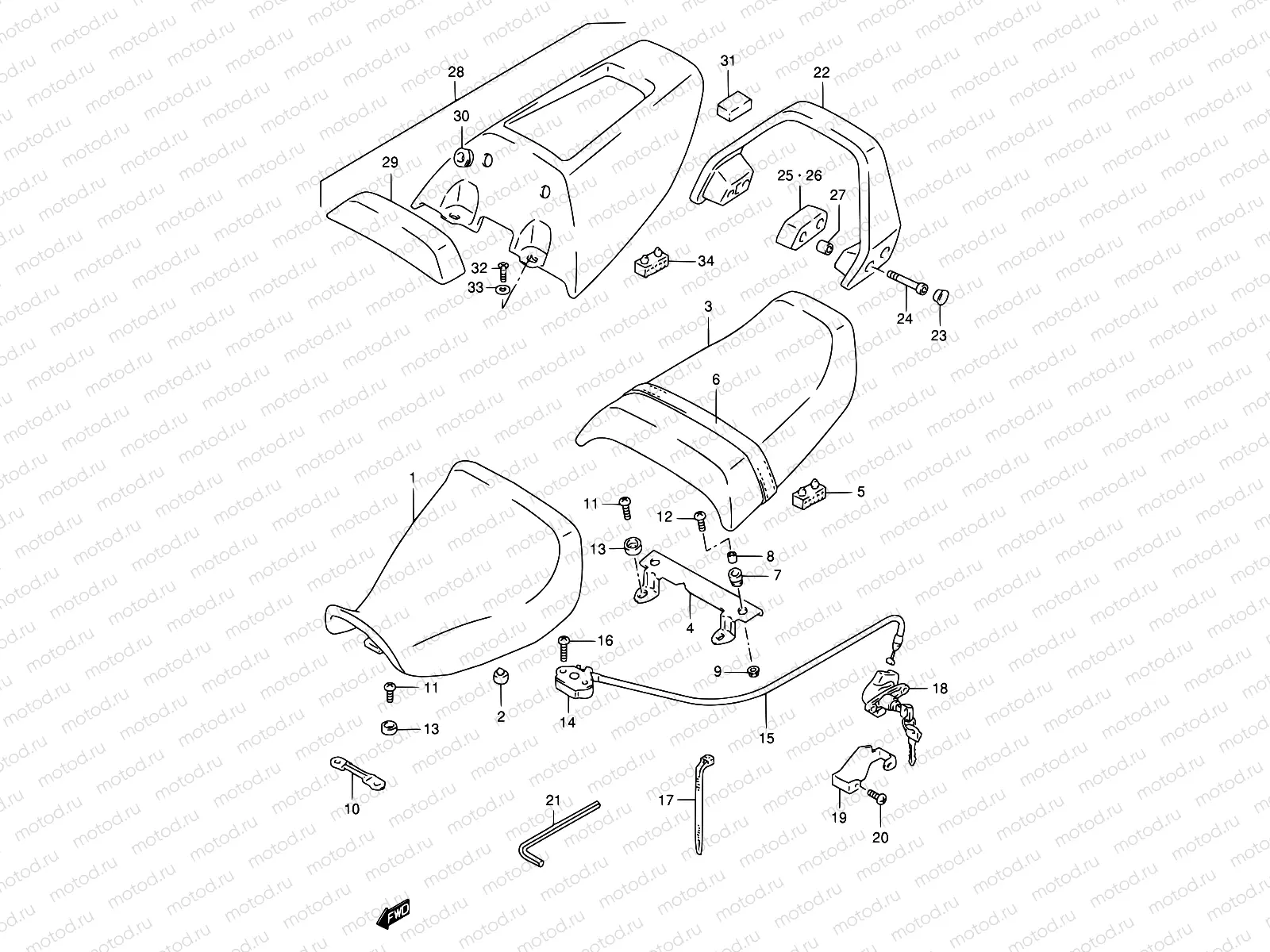 48B - SEAT (MODEL S/T/V/W)