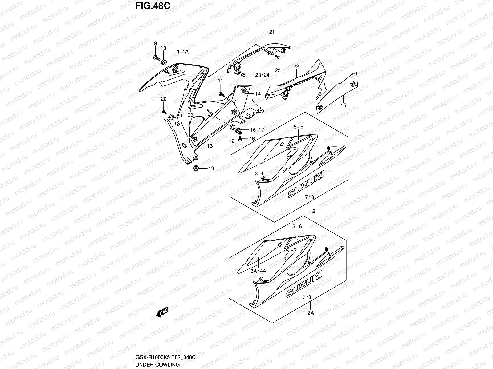 48C - UNDER COWLING (GSX-R1000U2K6 E19)