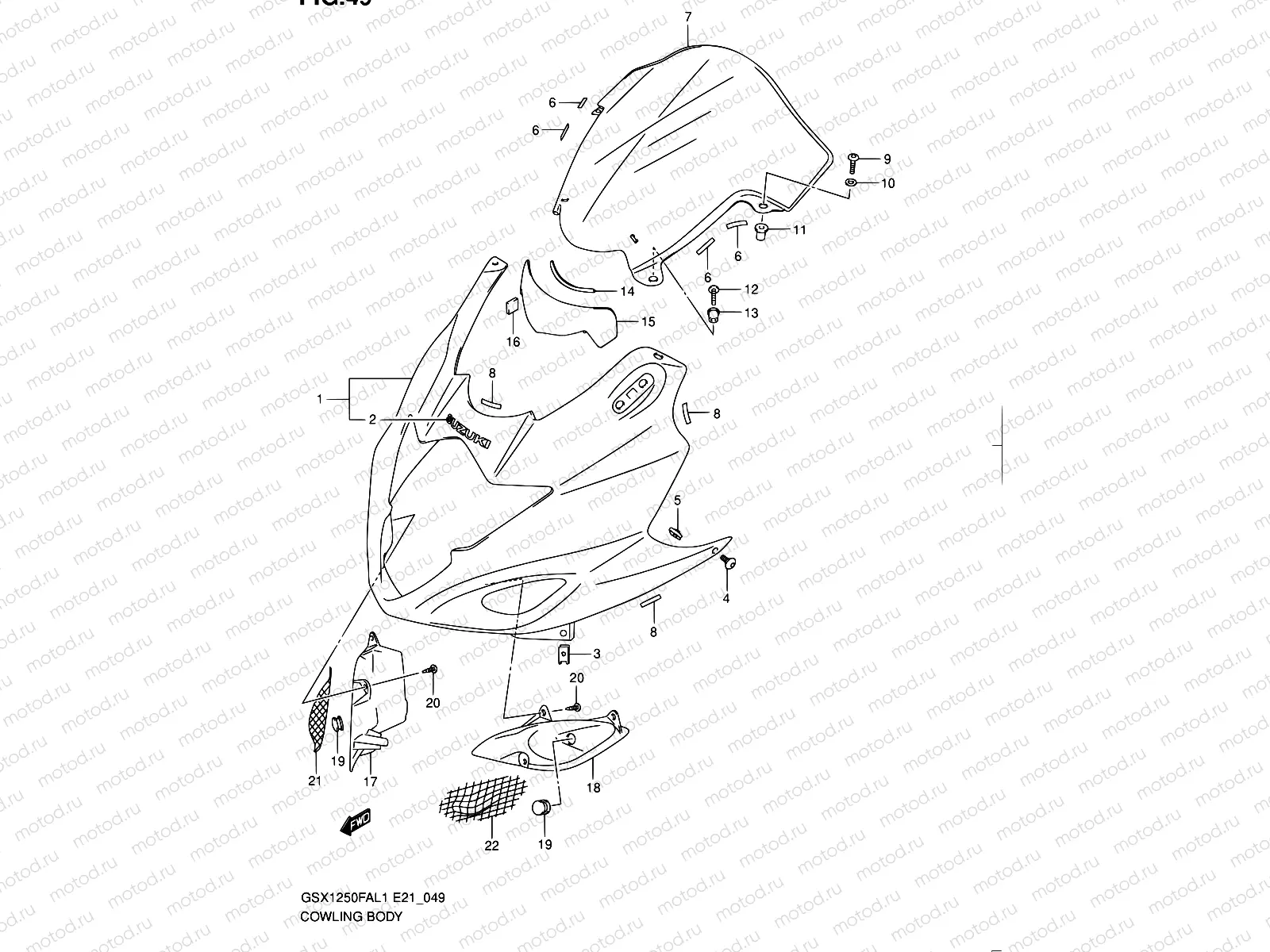49 - COWLING BODY