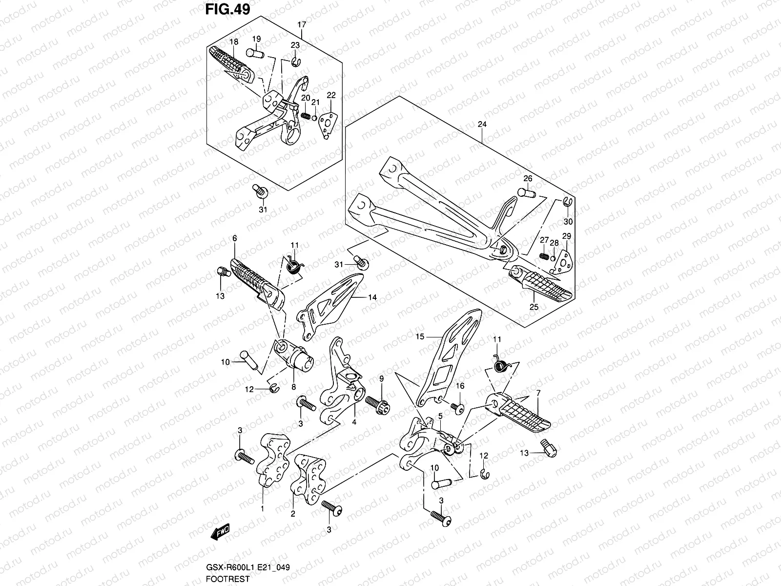 49 - FOOTREST