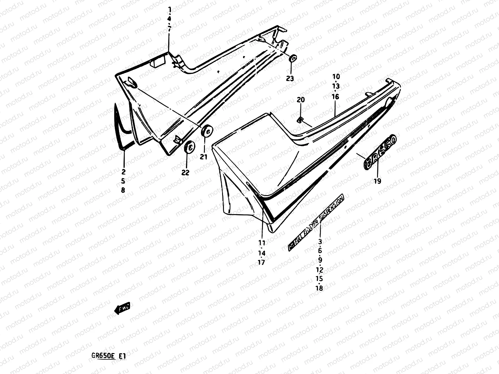 49 - FRAME COVER (GR650D)