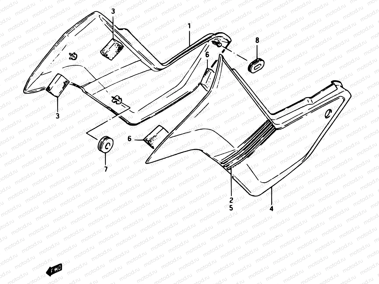 49 - FRAME COVER (GSX750ESE/EFE)