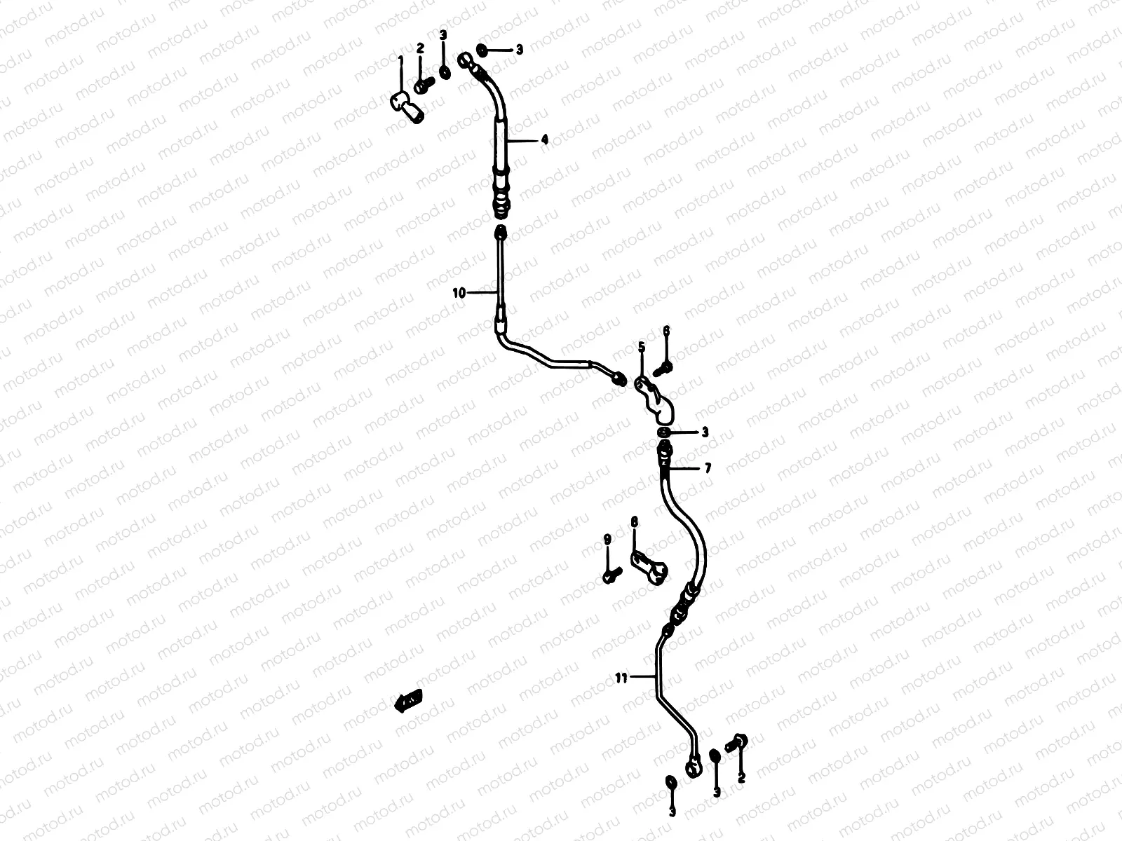 49 - FRONT BRAKE HOSE