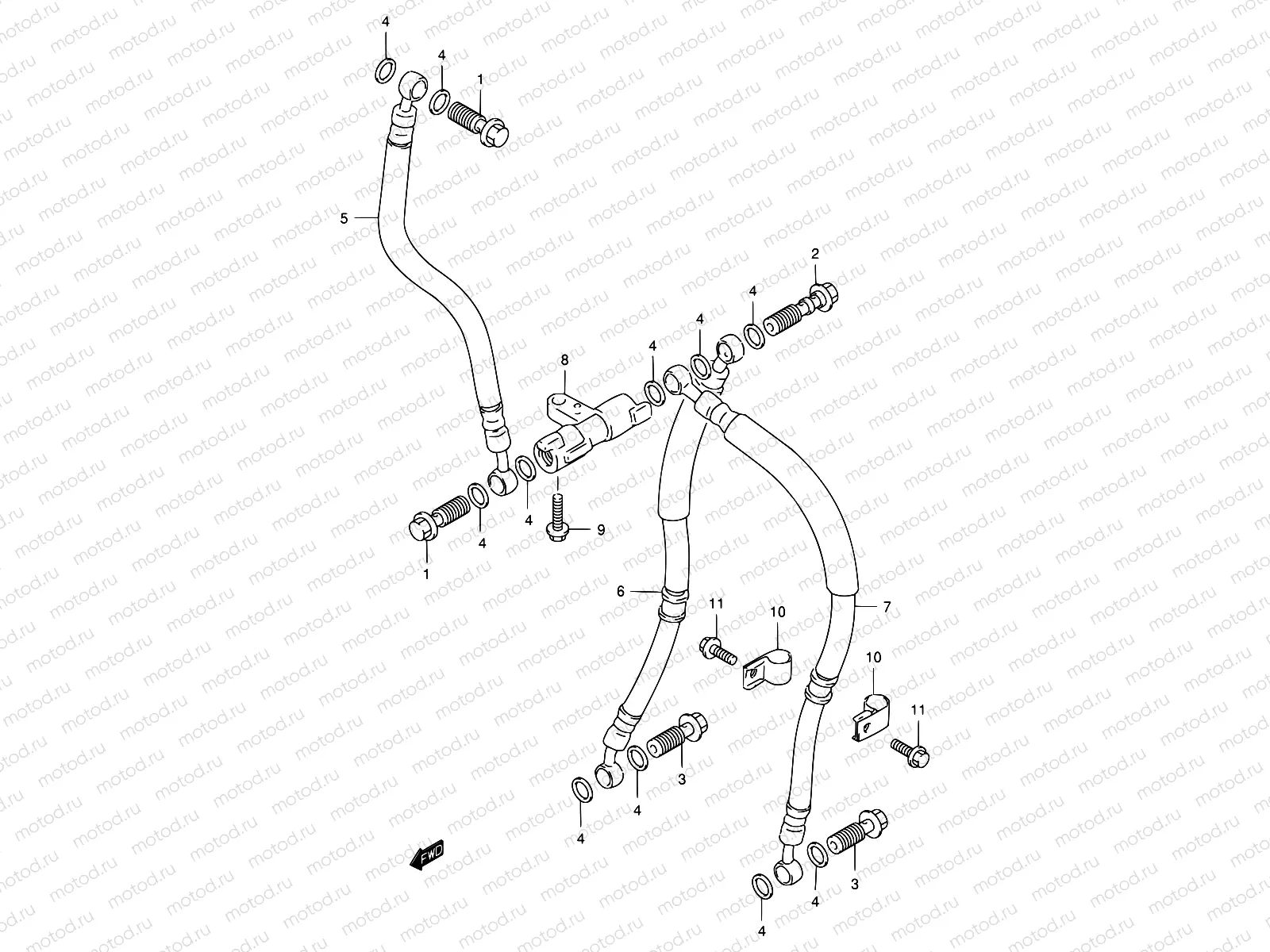 49 - FRONT BRAKE HOSE
