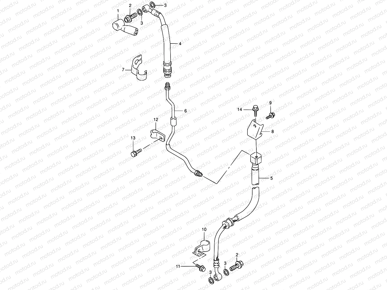 49 - FRONT BRAKE HOSE