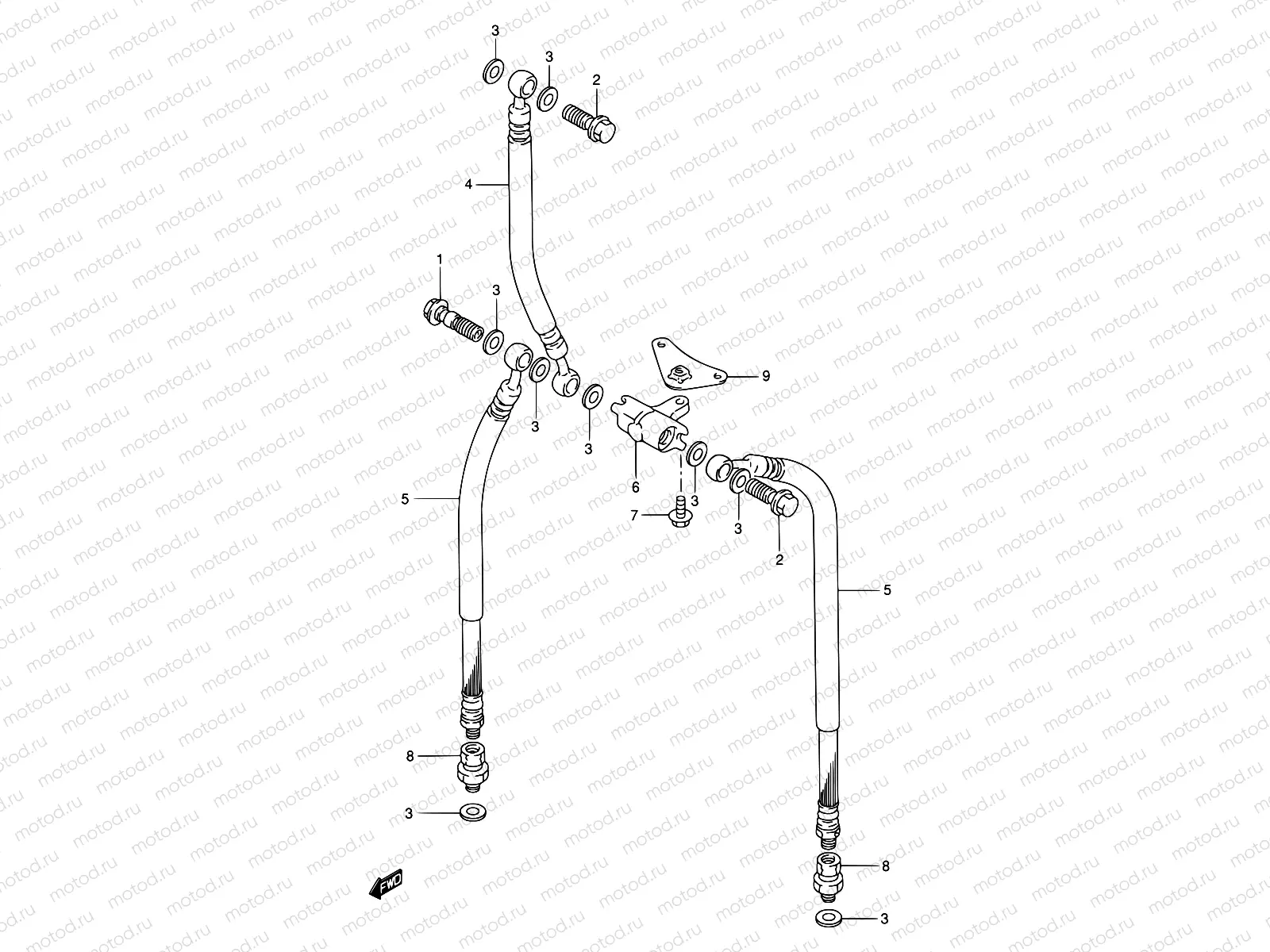 49 - FRONT BRAKE HOSE