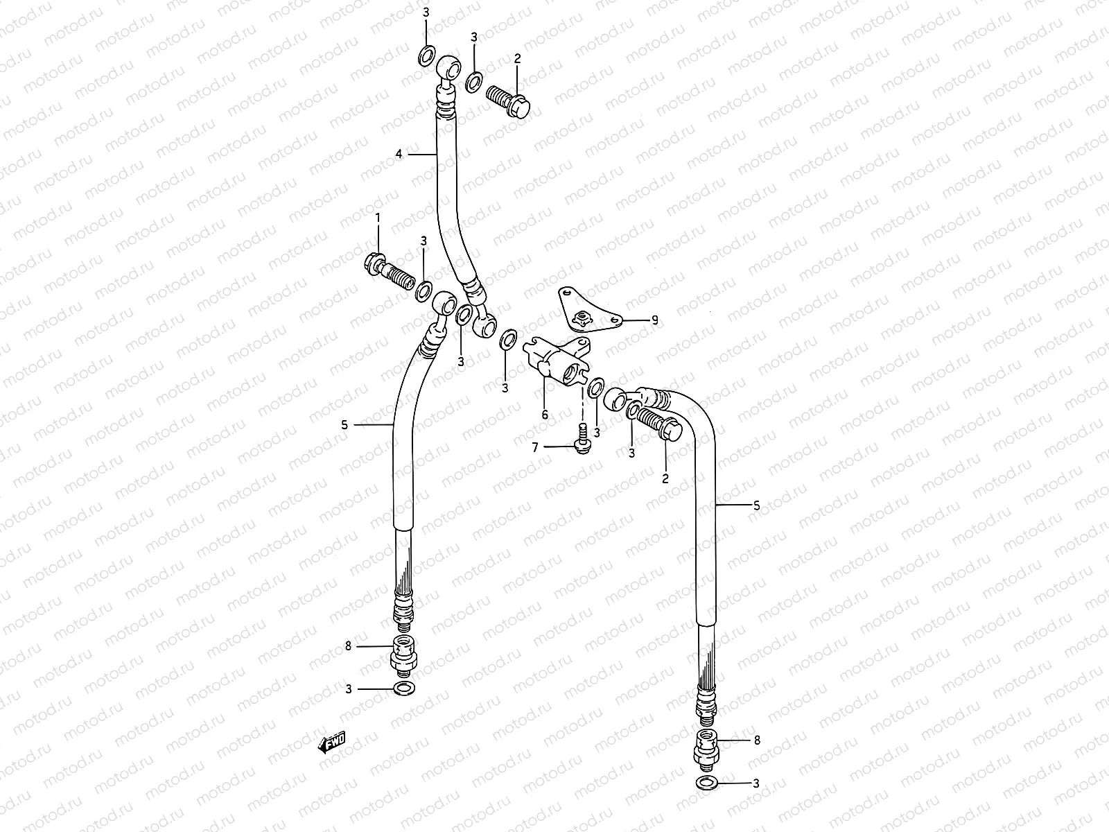 49 - FRONT BRAKE HOSE