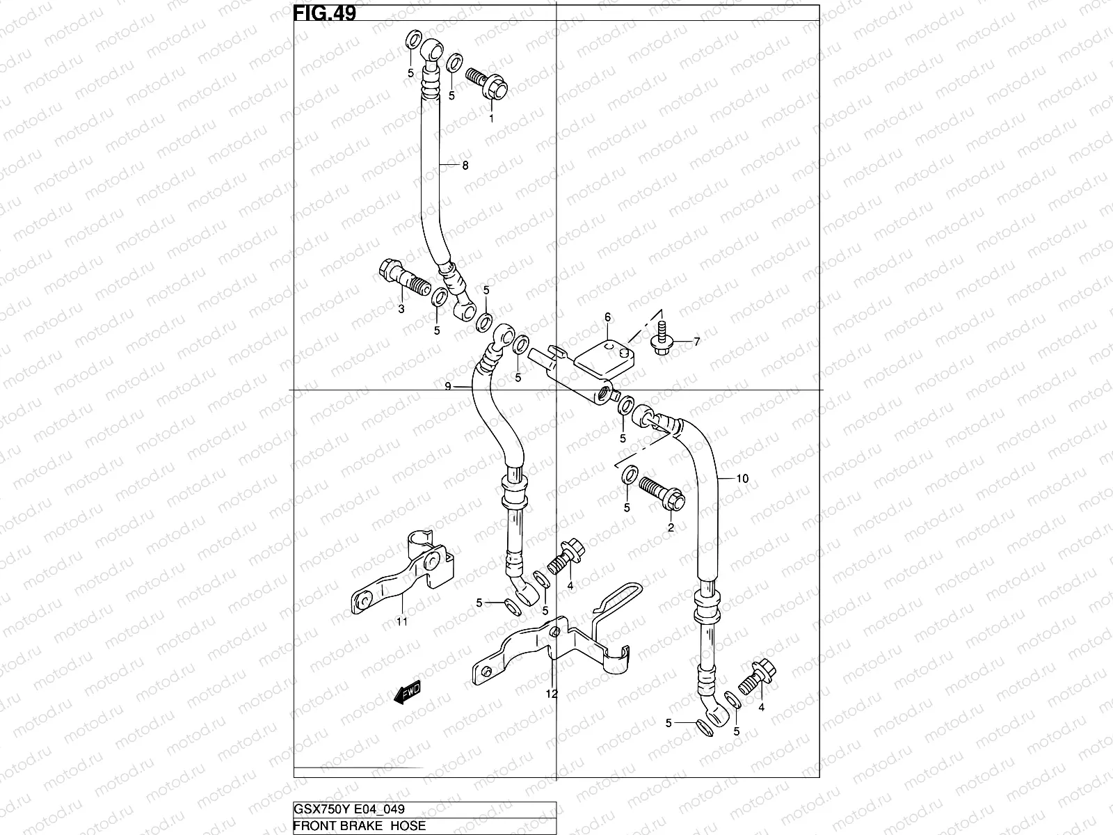 49 - FRONT BRAKE HOSE