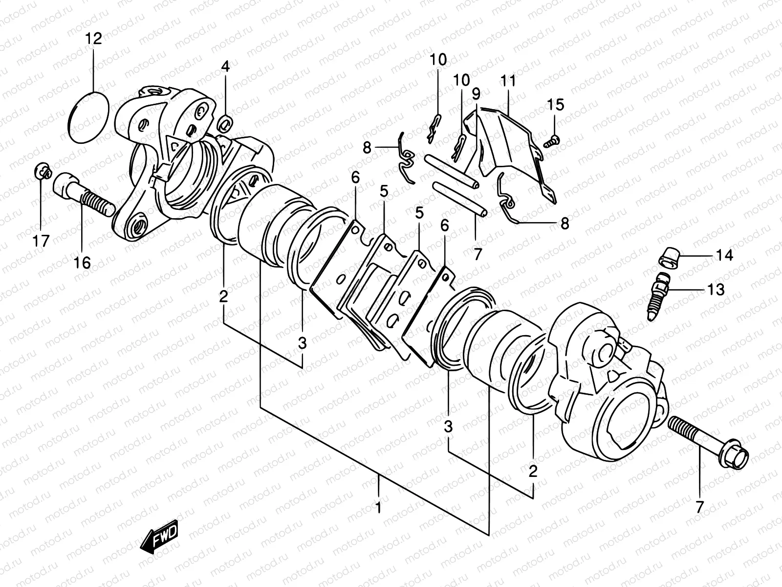 49 - FRONT CALIPER (MODEL N)