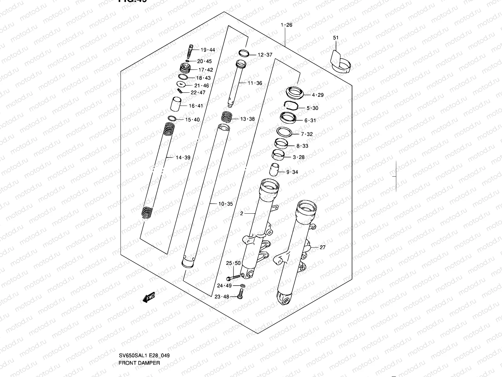 49 - FRONT DAMPER