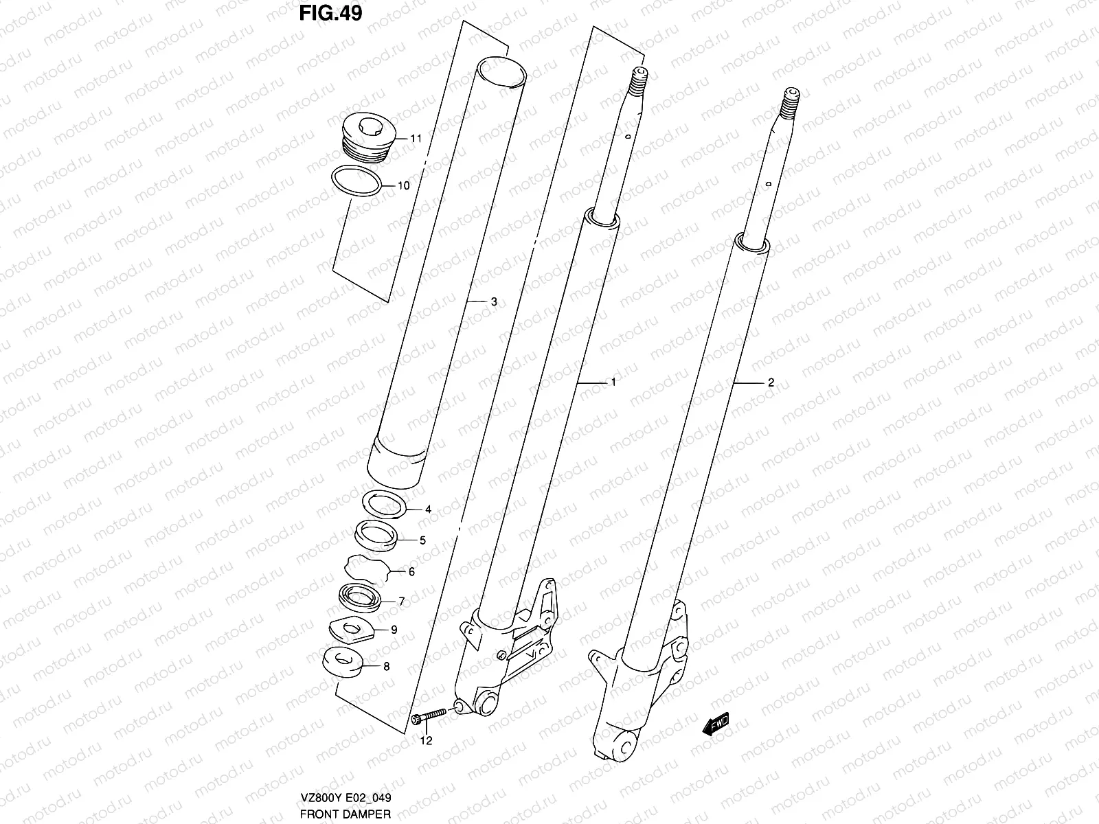 49 - FRONT DAMPER