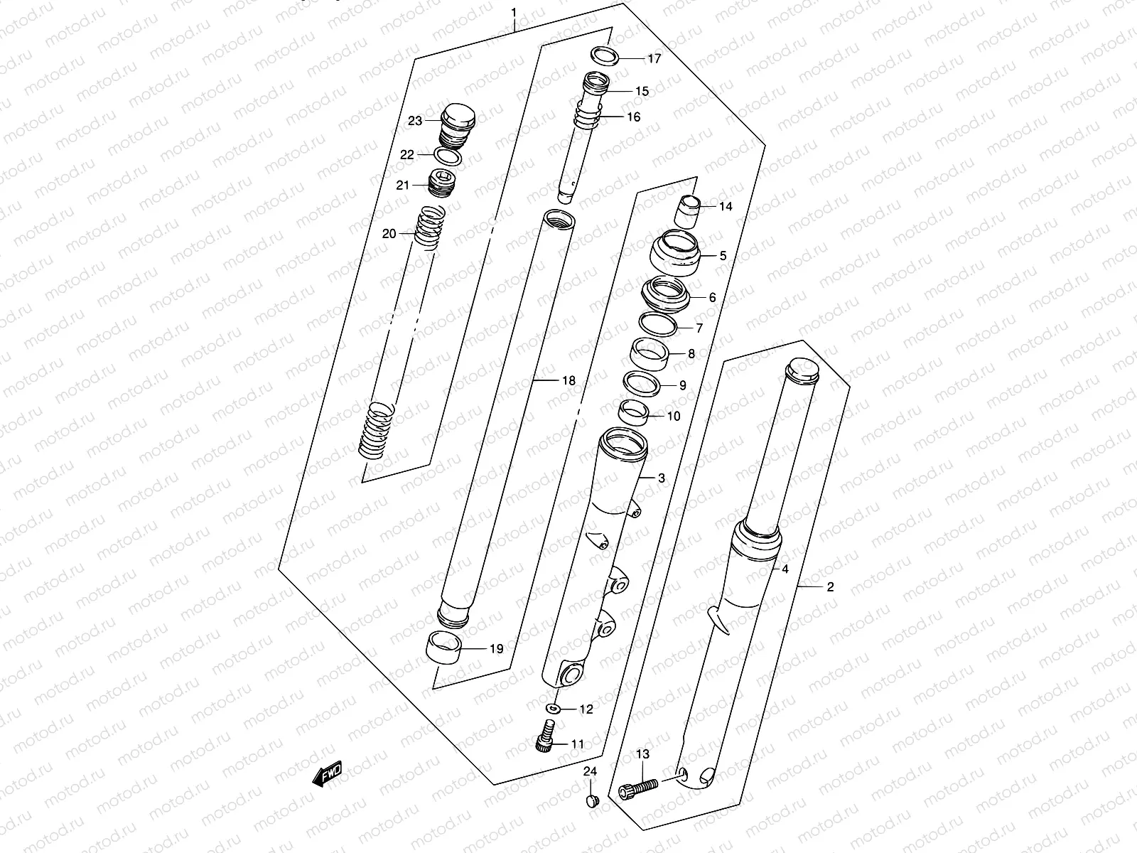 49 - FRONT DAMPER (MODEL K4)