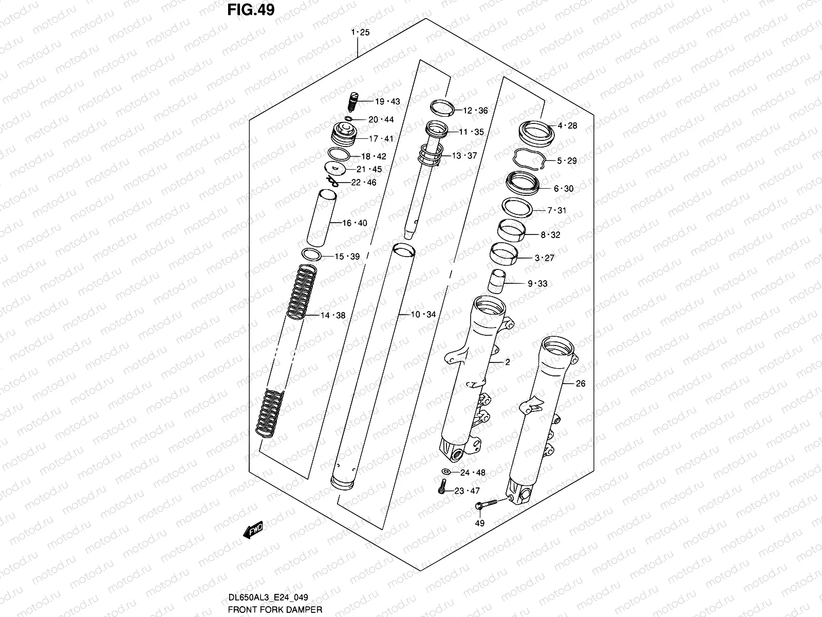 49 - FRONT FORK DAMPER