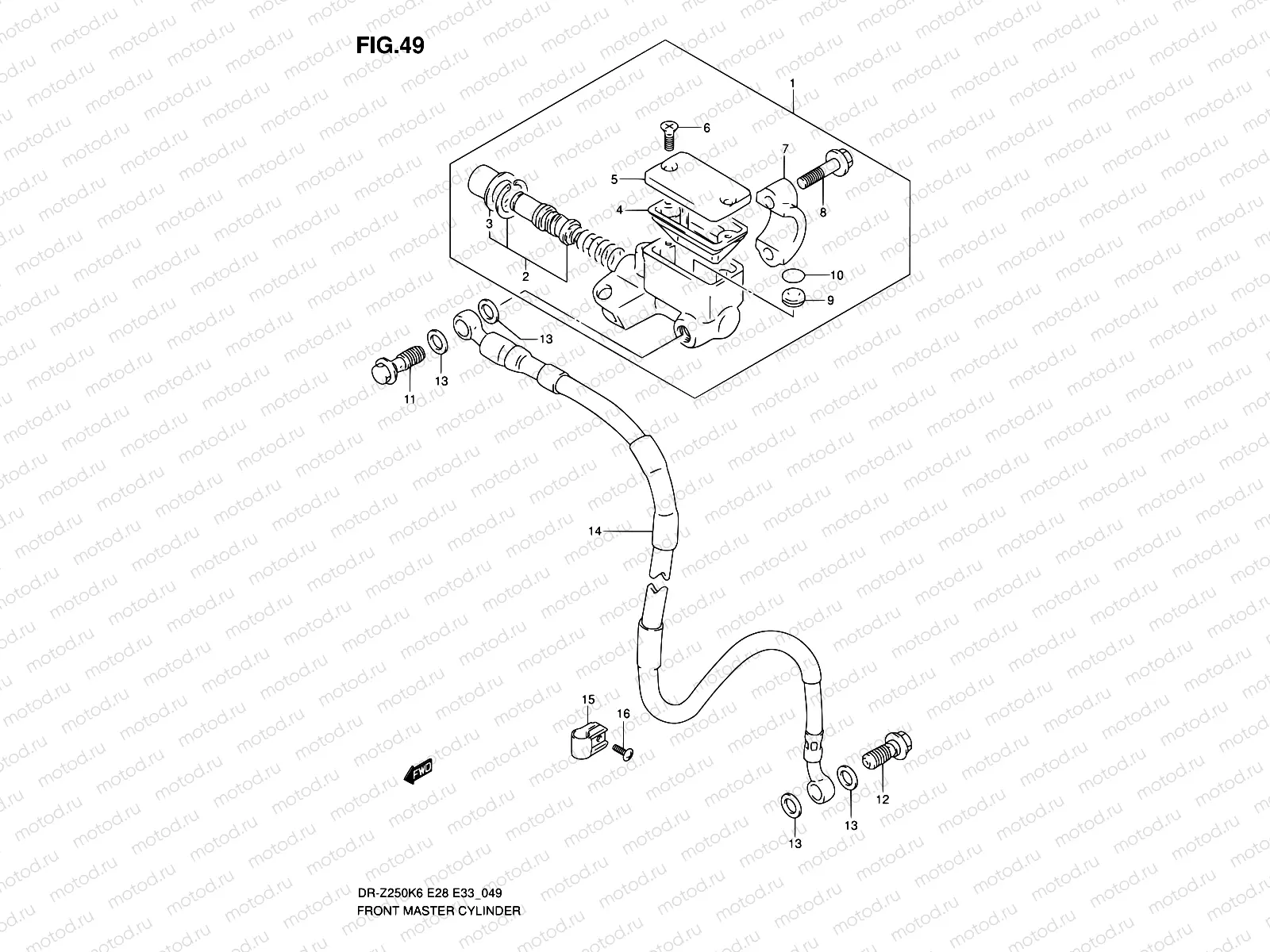 49 - FRONT MASTER CYLINDER