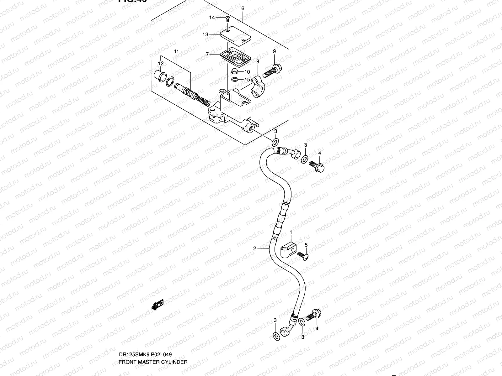 49 - FRONT MASTER CYLINDER