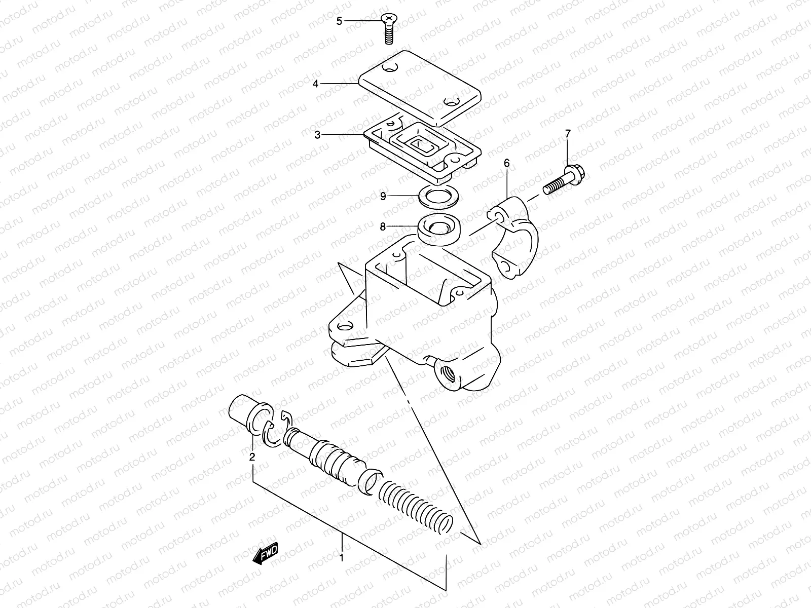 49 - FRONT MASTER CYLINDER
