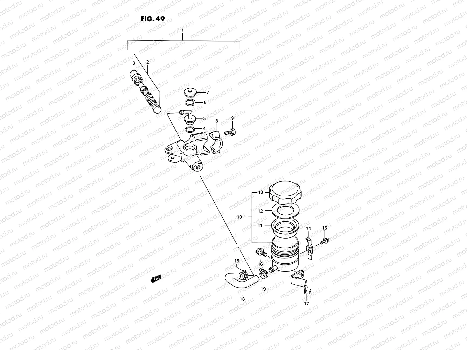 49 - FRONT MASTER CYLINDER