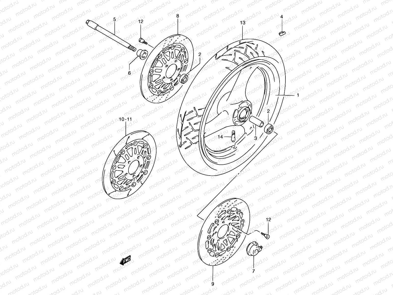 49 - FRONT WHEEL