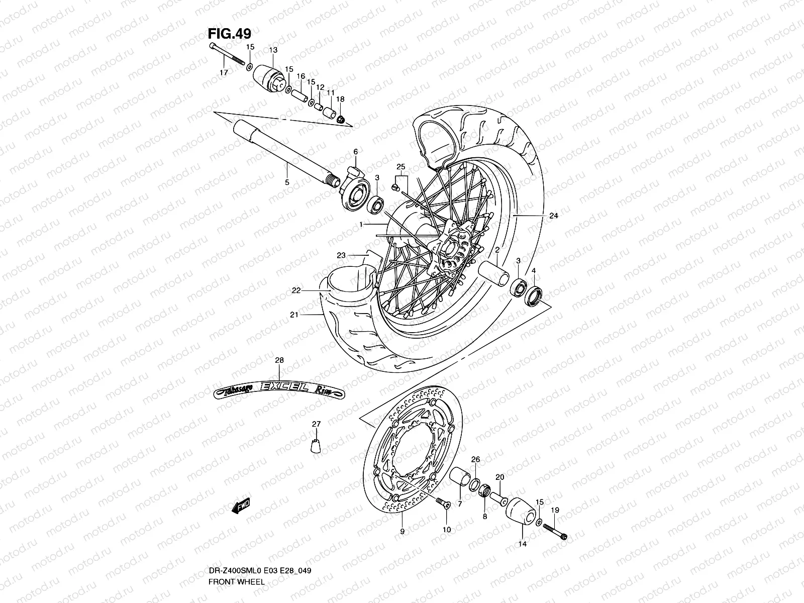 49 - FRONT WHEEL