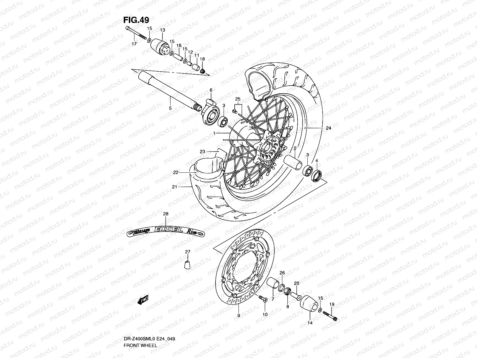 49 - FRONT WHEEL