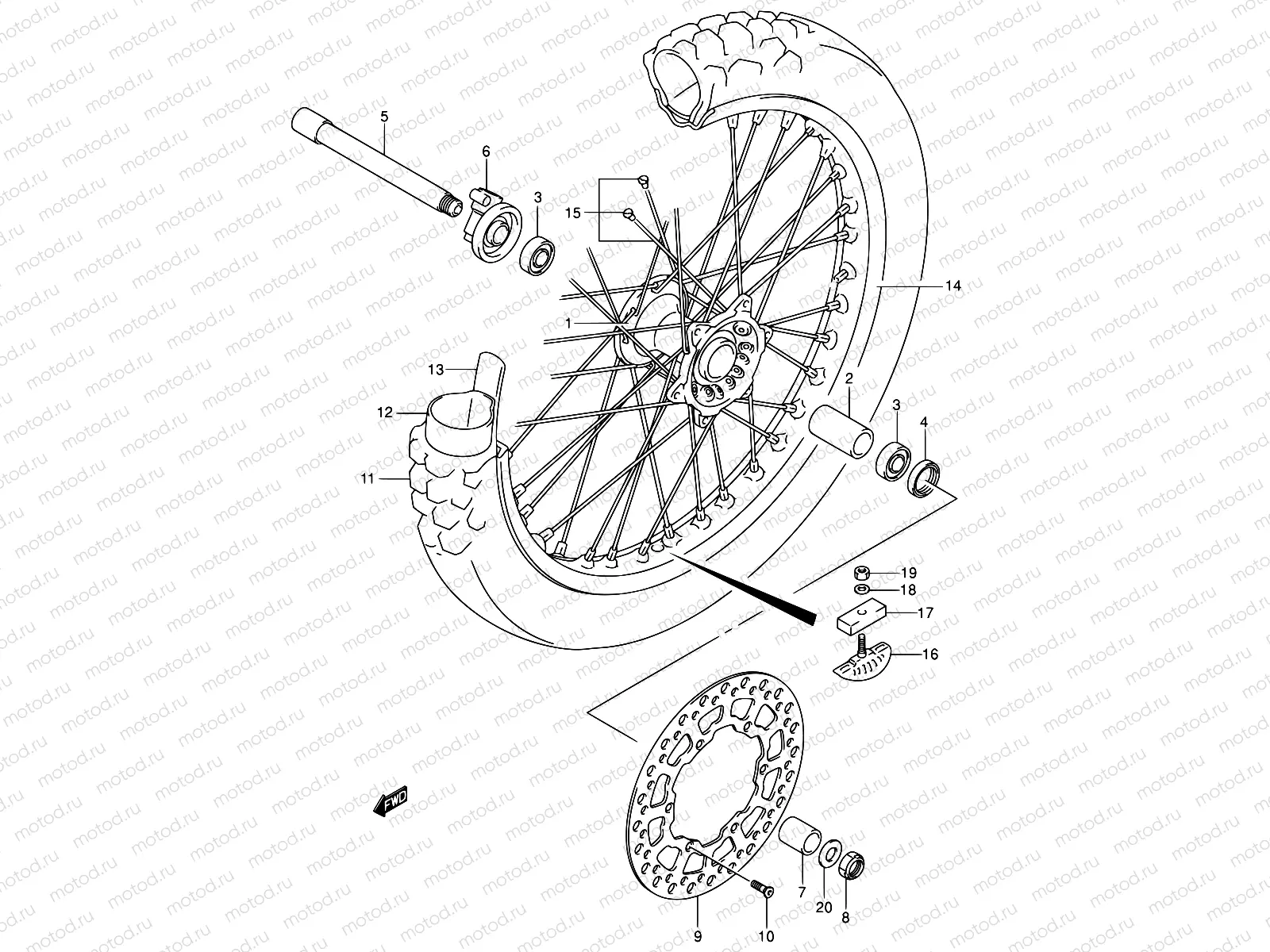 49 - FRONT WHEEL