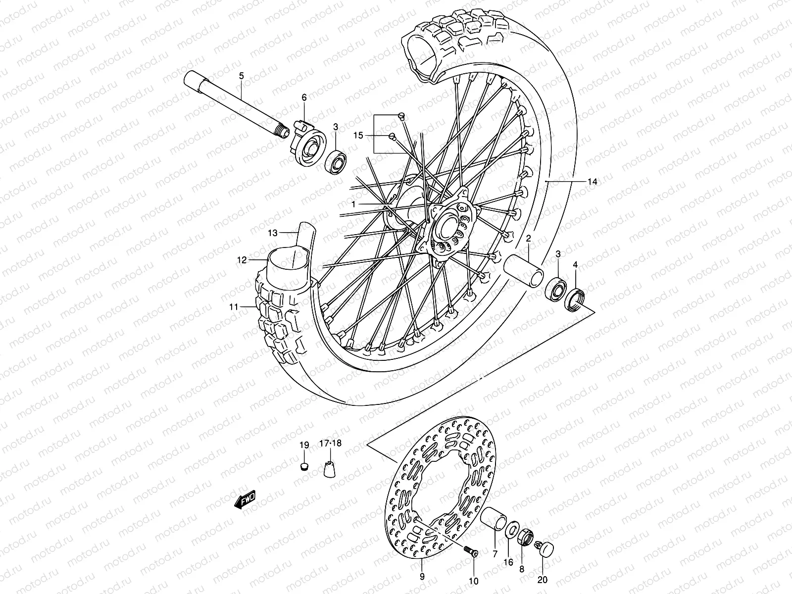 49 - FRONT WHEEL
