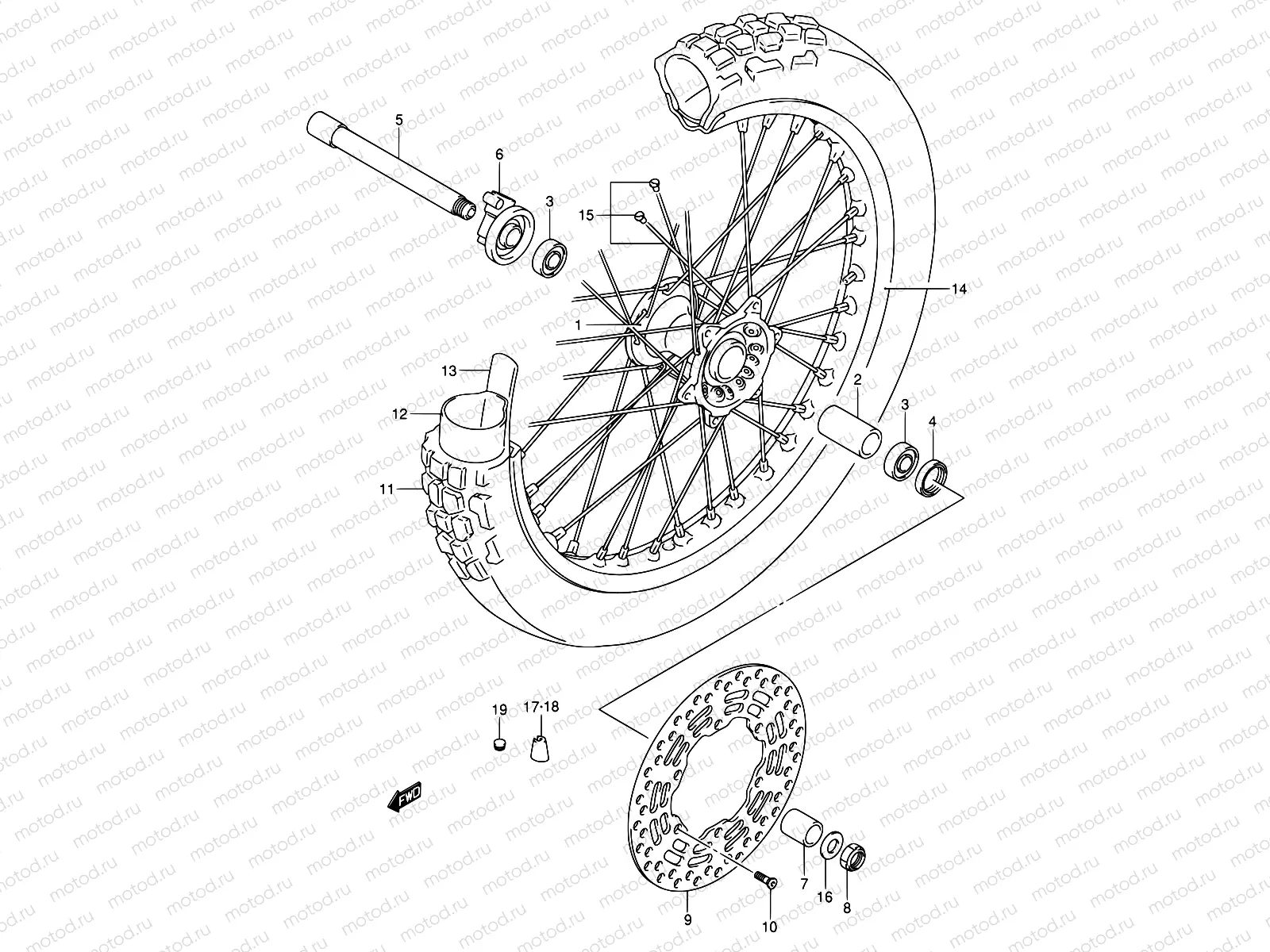 49 - FRONT WHEEL