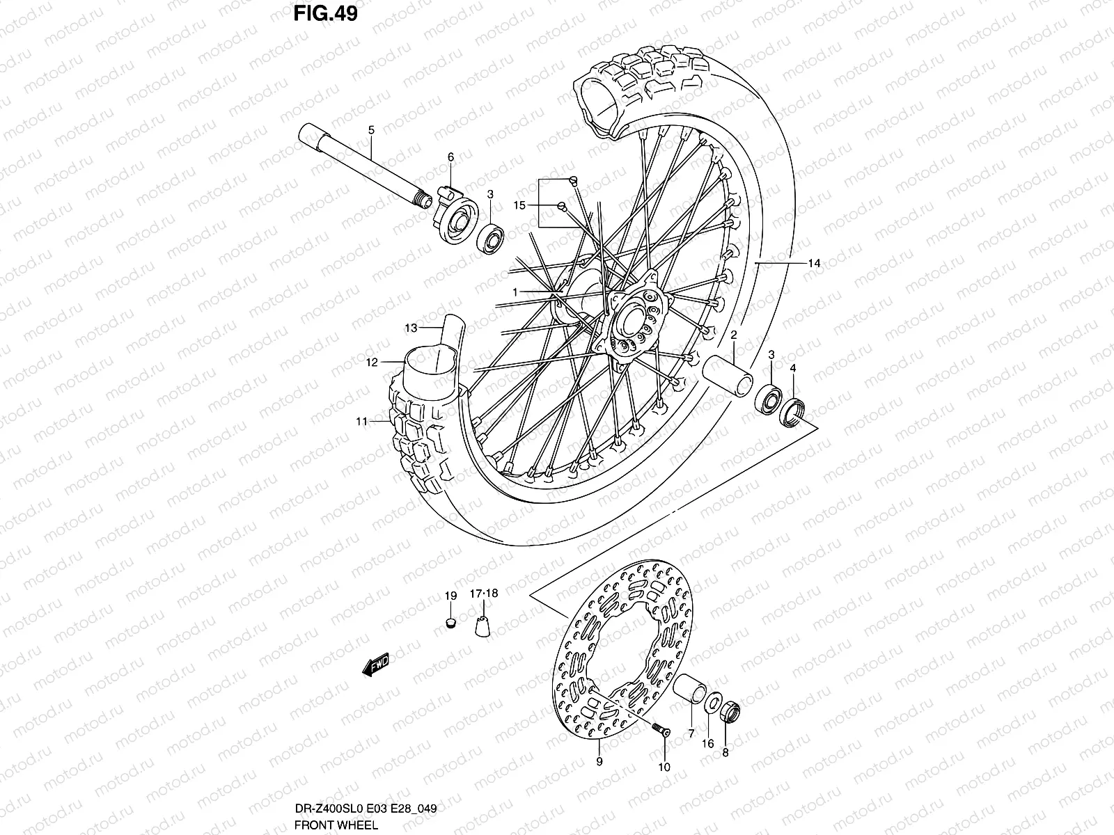 49 - FRONT WHEEL