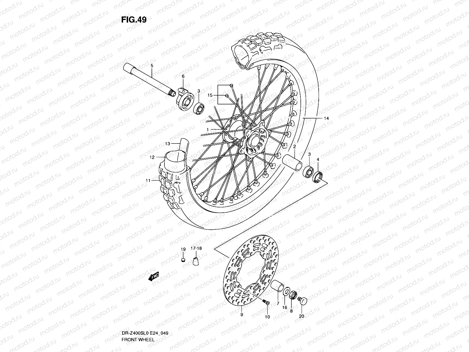 49 - FRONT WHEEL