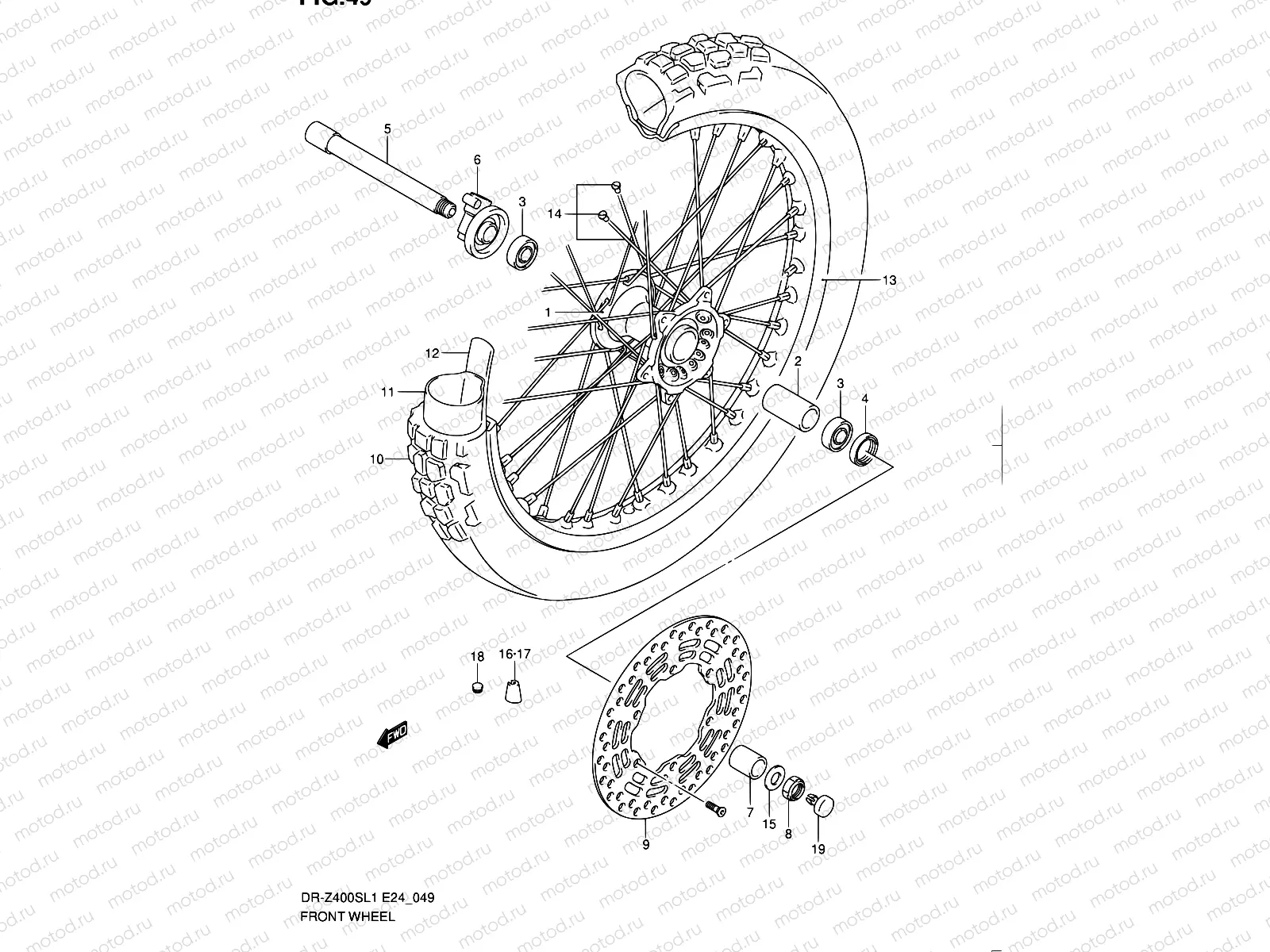 49 - FRONT WHEEL