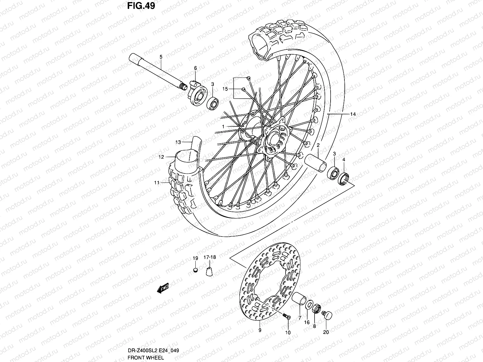 49 - FRONT WHEEL