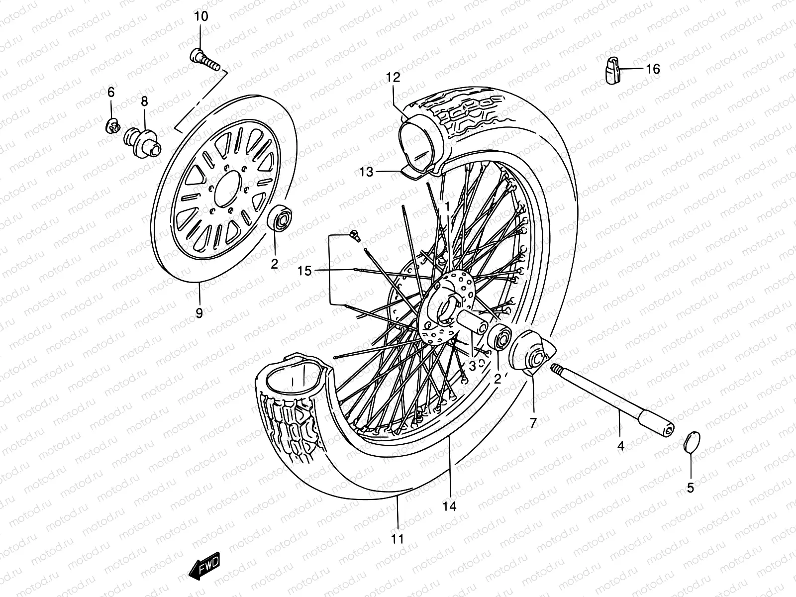 49 - FRONT WHEEL