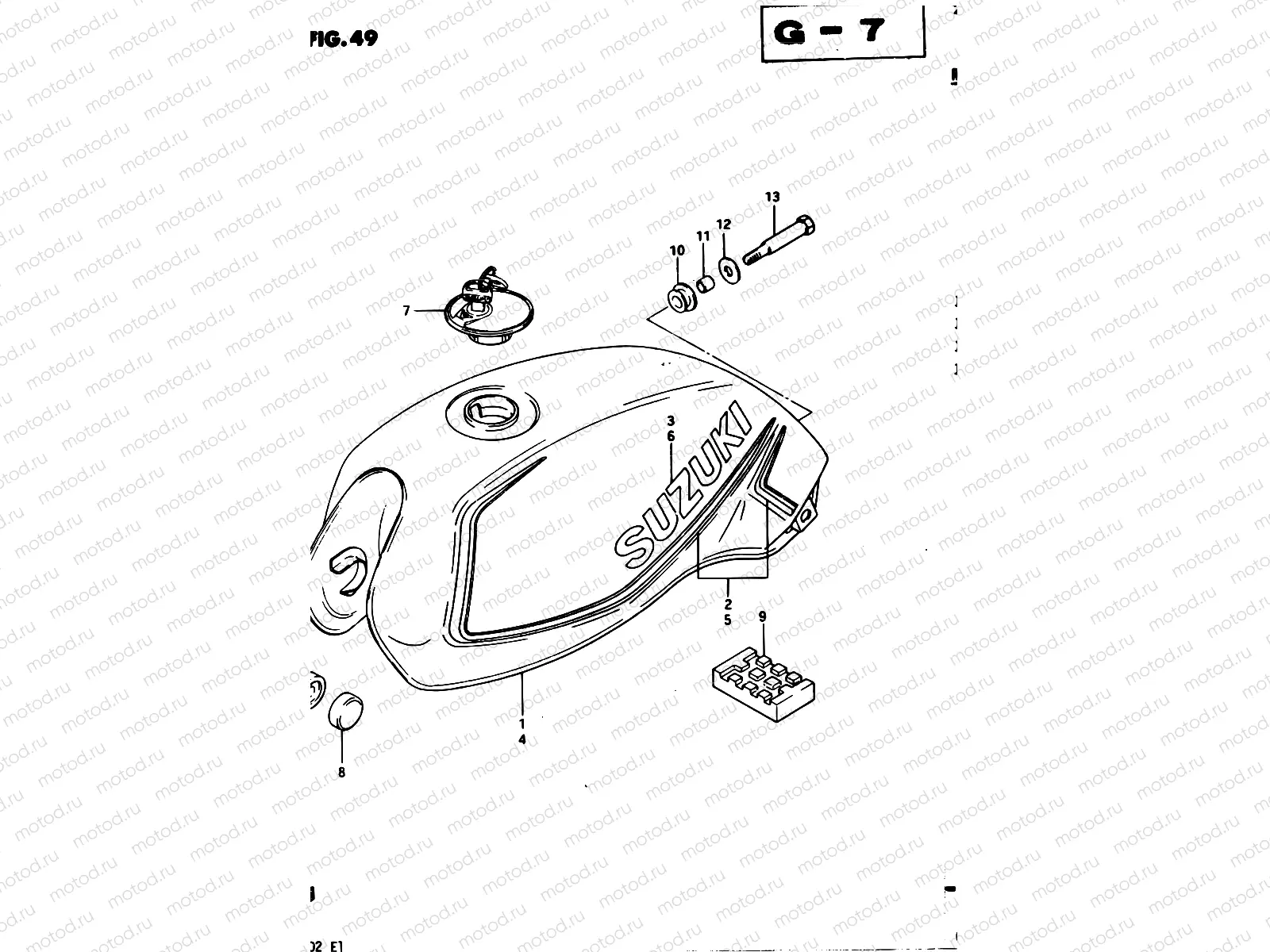 49 - FUEL TANK (MODEL D)