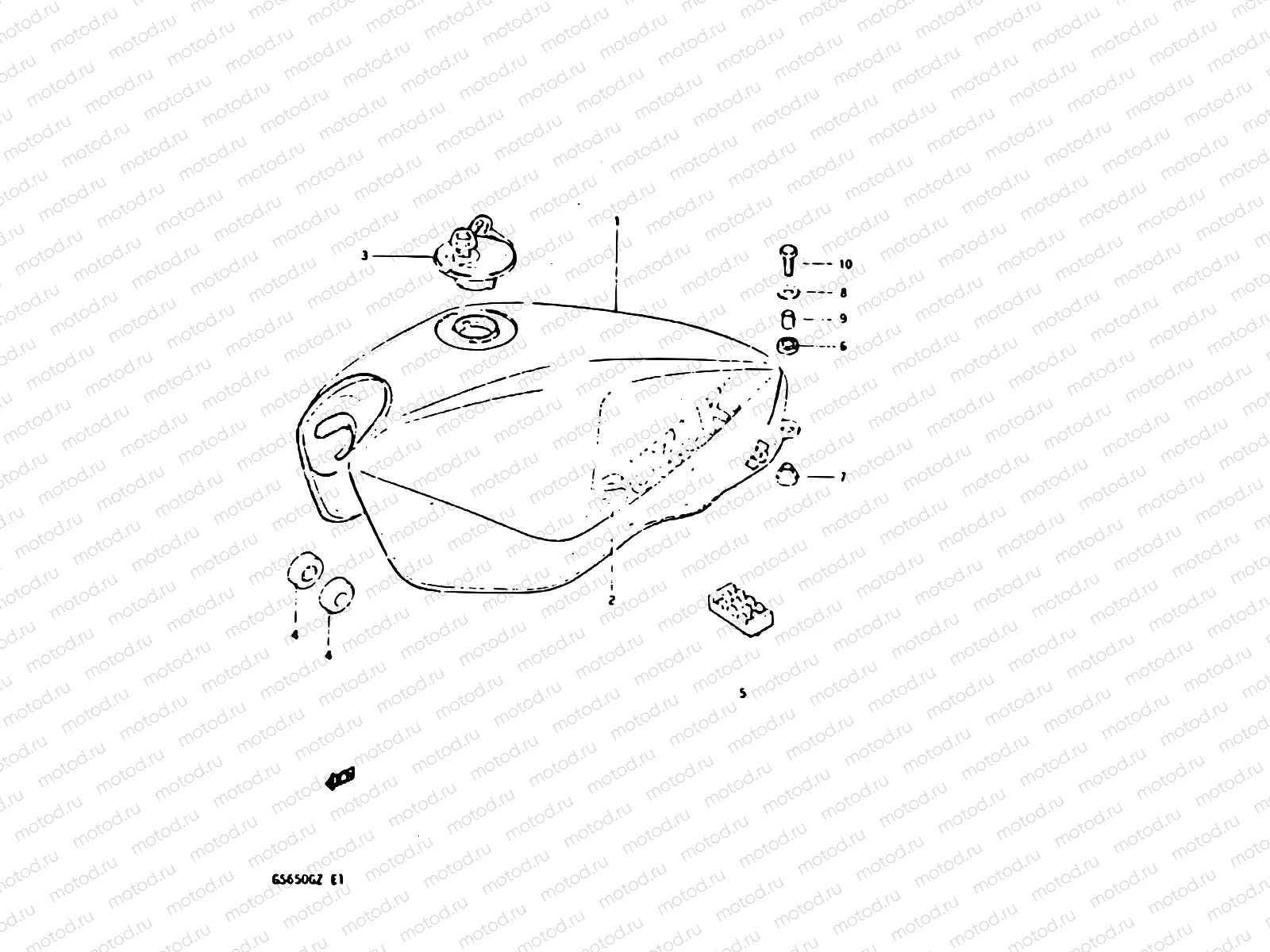 49 - FUEL TANK (MODEL X)