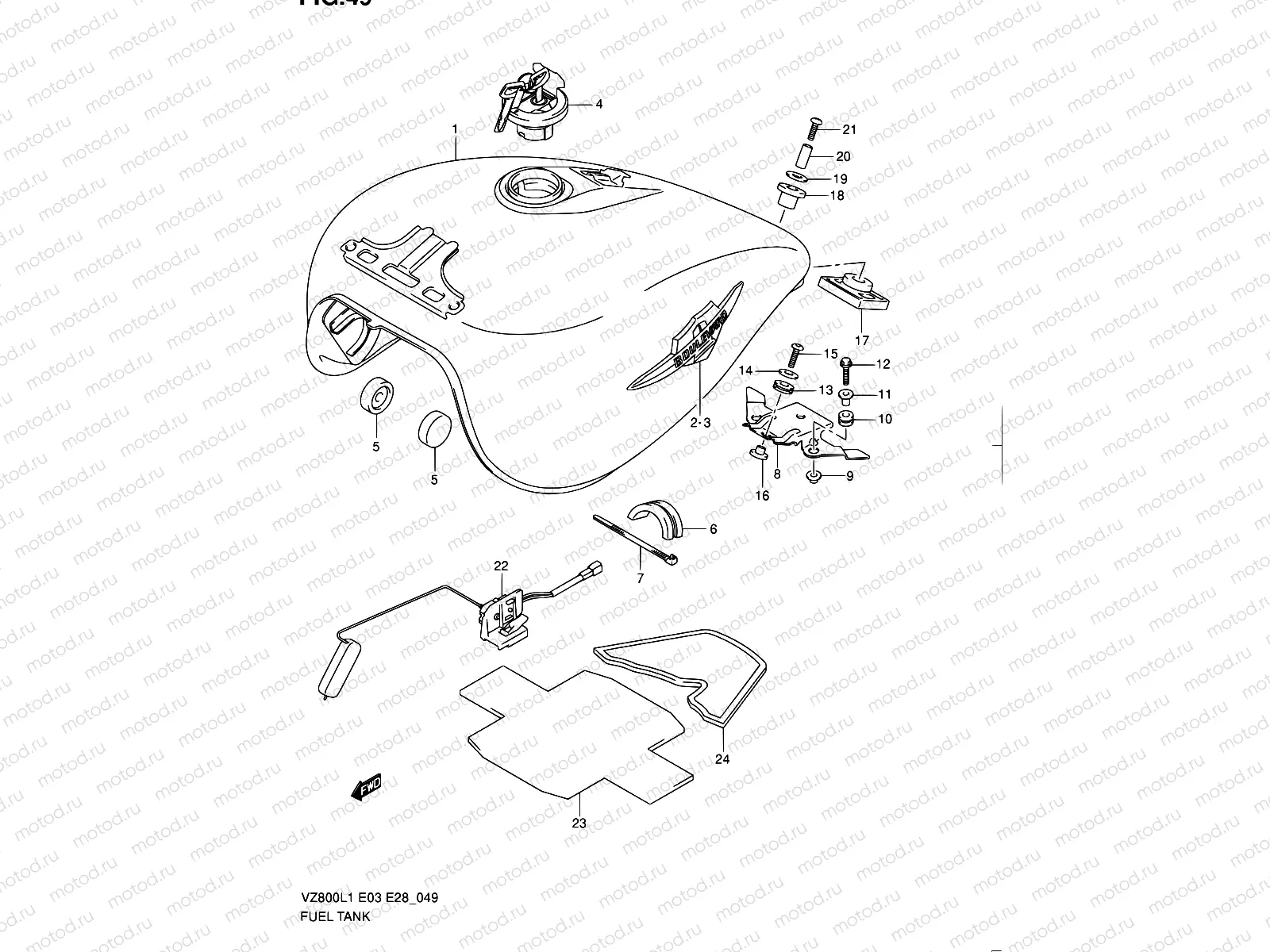 49 - FUEL TANK (VZ800L1 E33)